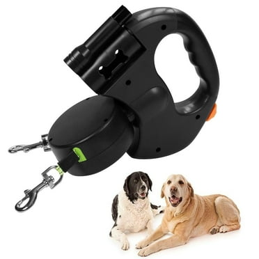 LED Dual Dog Leash – Tangle-Free & Reflective