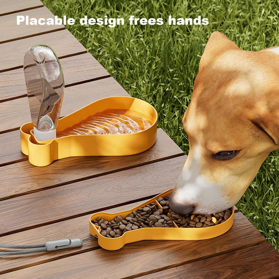 2-in-1 Pet Portable Water Feeder