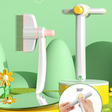 2-in-1 Pet Deshedding & Flea Comb 🐾