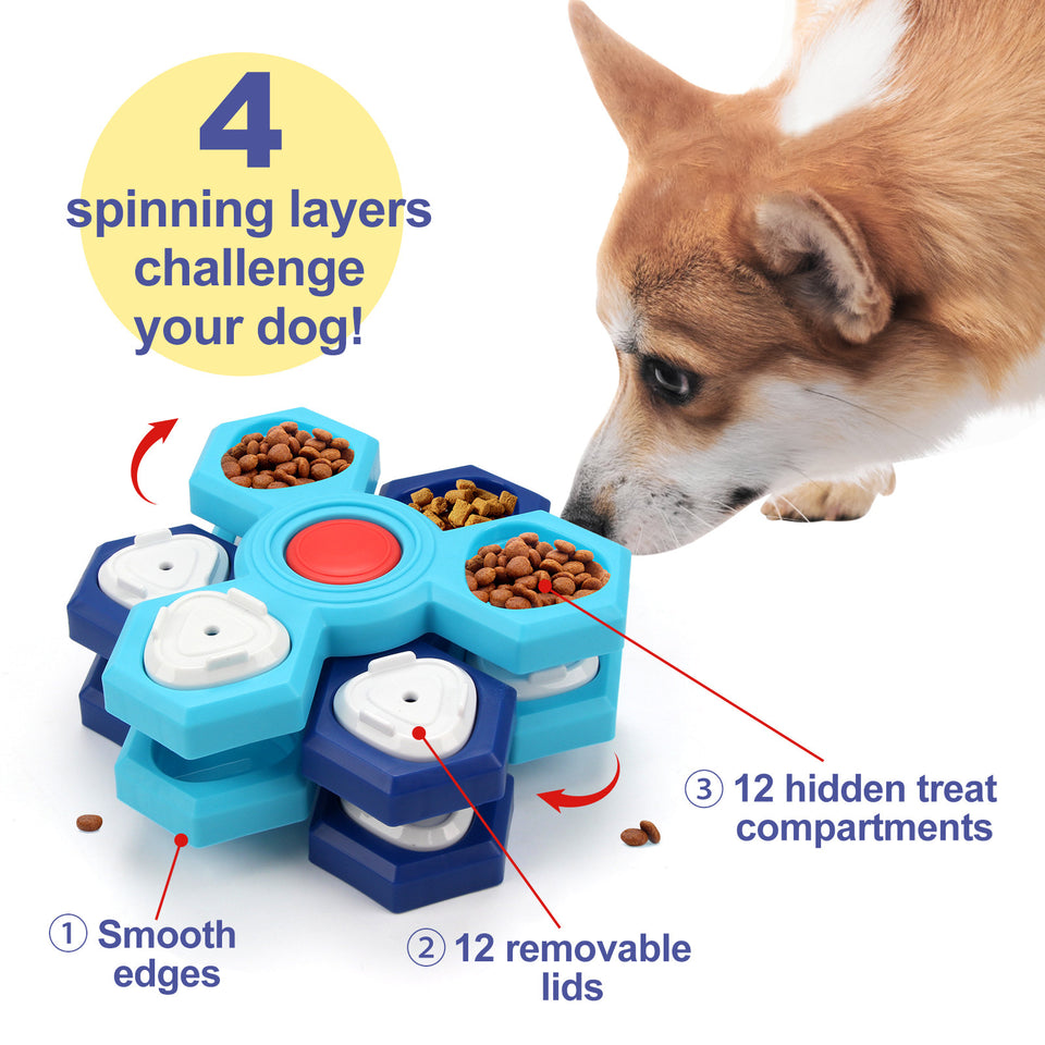 Dog Interactive Treat Dispensing Pet Feeder
