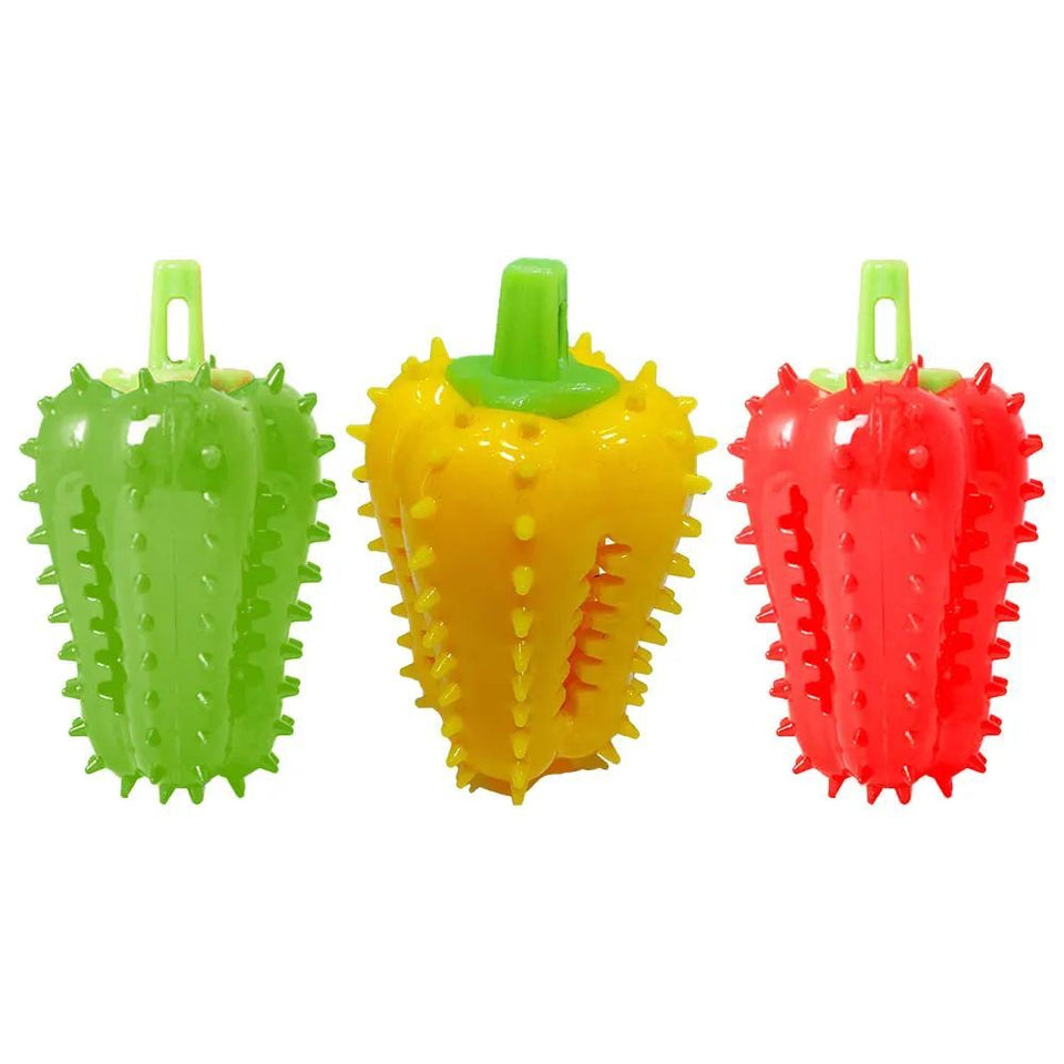 Interactive Dog Teething Chili Chewers