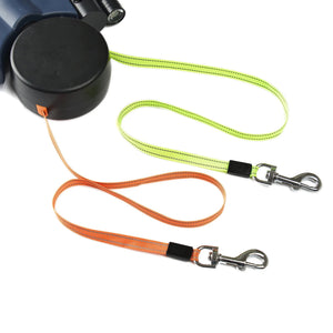 LED Dual Dog Leash – Tangle-Free & Reflective