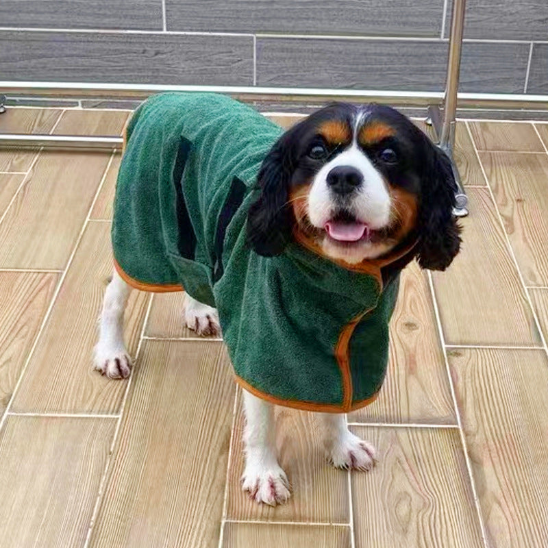 Quick-Dry Pet Bathrobe for Dogs & Cats | No More Wet Floors or Shivers