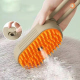 🐾 3-in-1 Pet Grooming Brush – Steam, De-Shed & Detangle