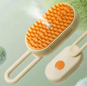 🐾 3-in-1 Pet Grooming Brush – Steam, De-Shed & Detangle