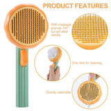 Pumpkin Pet Brush Self Cleaning Dog Cat Brush