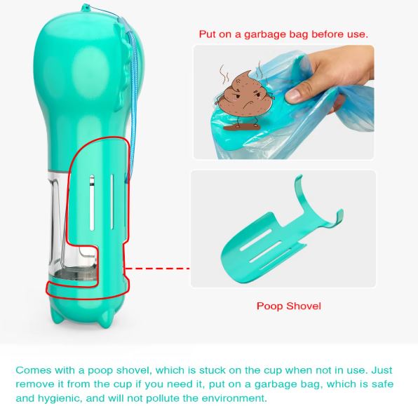 Leak Proof Portable Dog Travel Bottle with Bowl