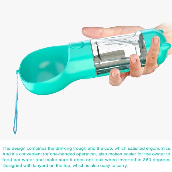 Leak Proof Portable Dog Travel Bottle with Bowl
