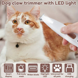 Dog Paw Trimmer with LED Light Fully Waterproof