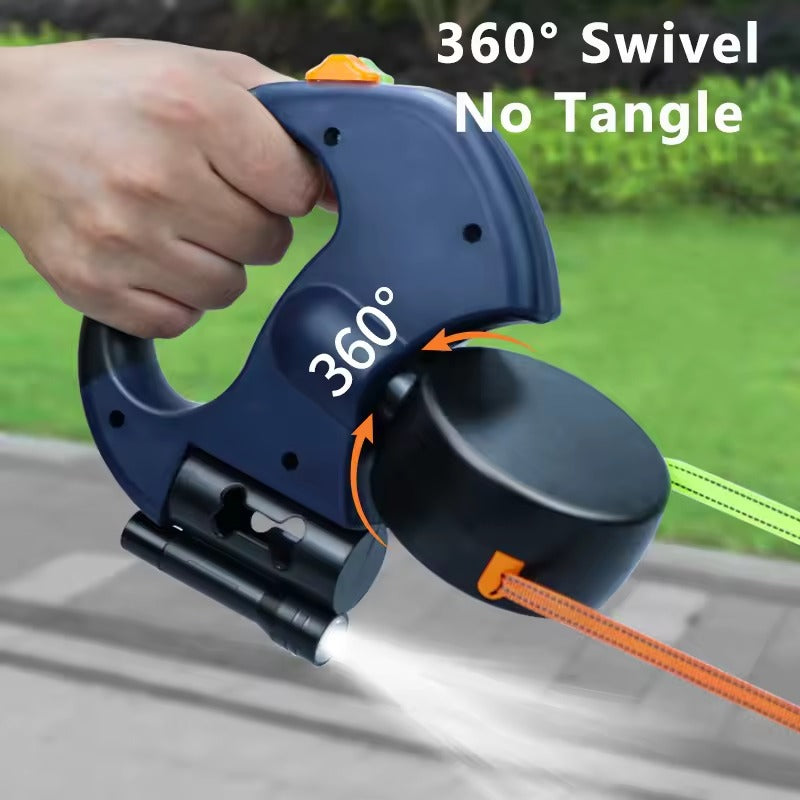 LED Dual Dog Leash – Tangle-Free & Reflective