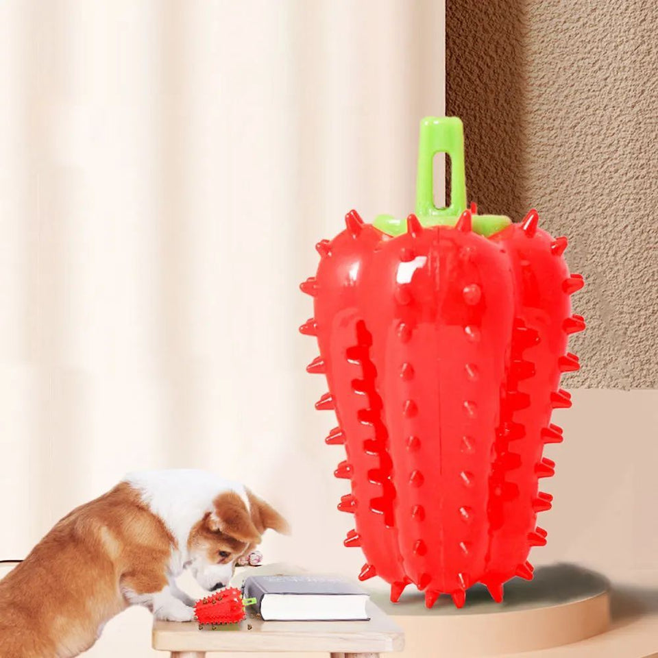 Interactive Dog Teething Chili Chewers