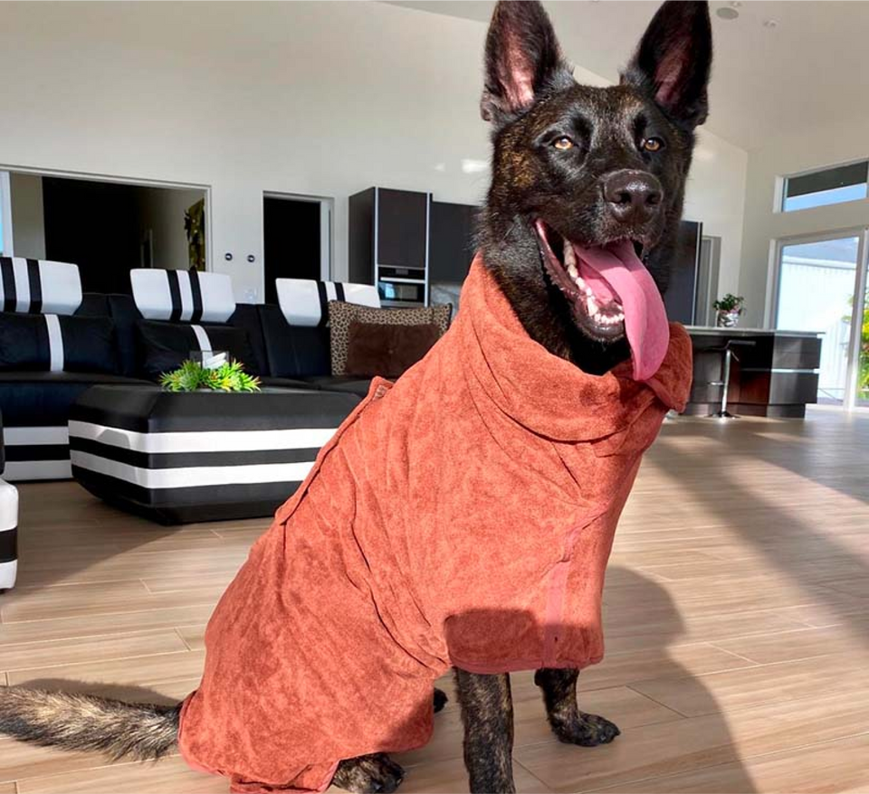 Quick-Dry Pet Bathrobe for Dogs & Cats | No More Wet Floors or Shivers